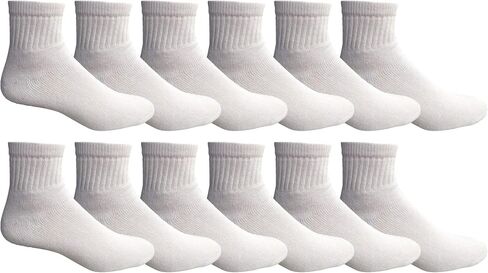 Yacht & Smith 12 Pairs Mens Value Pack Ankle Athletic Sports Socks, by SOCKS'NBULK (10-13 (Men's)) in Saudi Arabia