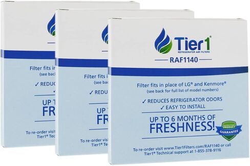 Tier1 LT120F Refrigerator Air Filter | Replacement for LG LT120F, ADQ73214402, ADQ73214404, ADQ73214403, ADQ73334008, Kenmore Elite 46-9918, Fridge Air Filter in Saudi Arabia