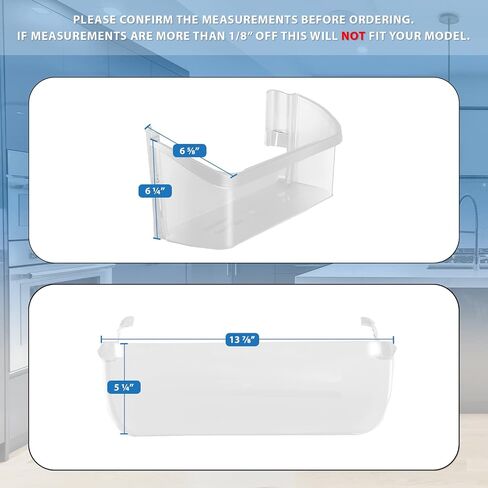 Upgraded Lifetime Appliance 240363702 Door Shelf Rack Compatible with Frigidaire Refrigerator in Saudi Arabia
