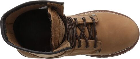 Ad Tec 9" Women Logger Boots Crazy Horse Leather, Plain Soft Safety Toe With Oil Resistant Lug Sole in Saudi Arabia