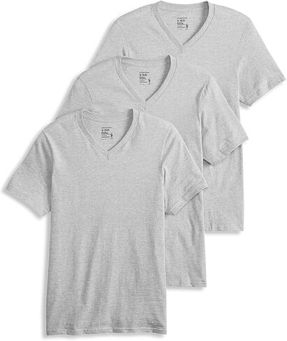 Jockey T-Shirts for Men - V Neck Undershirts, Cotton Men's T-Shirts - 3 Pack in Kuwait