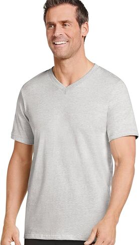 Jockey T-Shirts for Men - V Neck Undershirts, Cotton Men's T-Shirts - 3 Pack in Kuwait