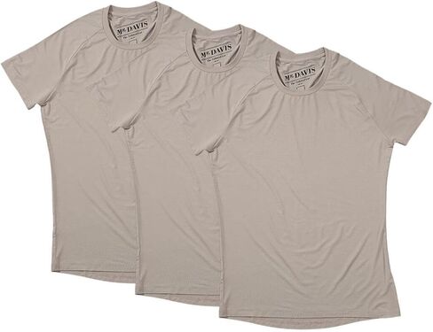 Mr. Davis Men's Bamboo Viscose Tailored Cut Crew Neck Undershirt 3 Pack in Kuwait
