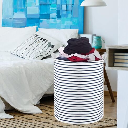 Collapsible Laundry Basket in Bedroom Waterproof Laundry Hamper in Bathroom Large Laundry Bag in College Dormitory Cloakroom Livingroom Nursery Organizer Toy Bin in Kuwait