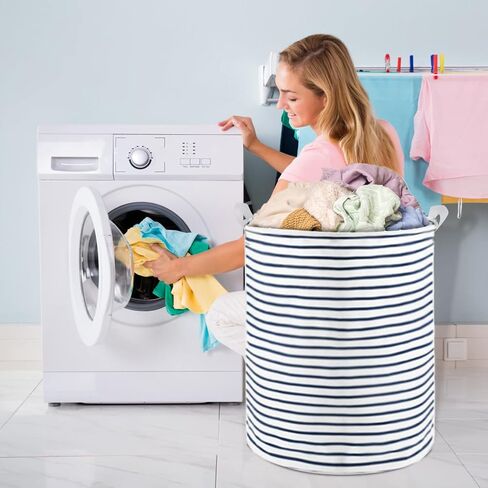 Collapsible Laundry Basket in Bedroom Waterproof Laundry Hamper in Bathroom Large Laundry Bag in College Dormitory Cloakroom Livingroom Nursery Organizer Toy Bin in Kuwait