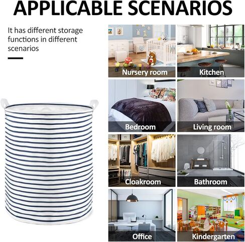 Collapsible Laundry Basket in Bedroom Waterproof Laundry Hamper in Bathroom Large Laundry Bag in College Dormitory Cloakroom Livingroom Nursery Organizer Toy Bin in Kuwait