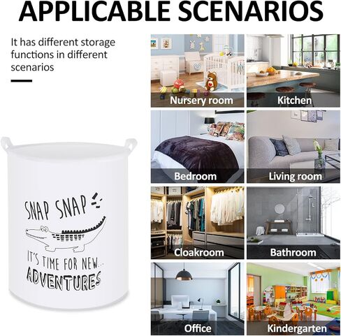 Collapsible Laundry Basket in Bedroom Waterproof Laundry Hamper in Bathroom Large Laundry Bag in College Dormitory Cloakroom Livingroom Nursery Organizer Toy Bin in Kuwait