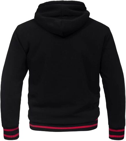 Zusmen Men's Winter Thick Zipper Fleece Hoodie Sweatshirts Jacket Big Tall Warm Coat in Saudi Arabia