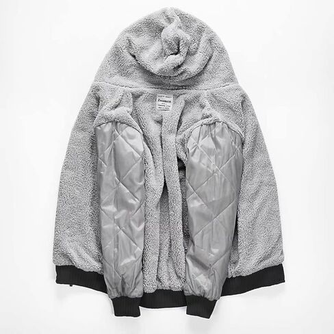 Zusmen Men's Winter Thick Zipper Fleece Hoodie Sweatshirts Jacket Big Tall Warm Coat in Saudi Arabia