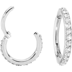 365 SLEEPERS G23 Titanium 16G Gem Hinged Segment Ring Helix Tragus Septum Nose Body Piercing Jewelry in Kuwait