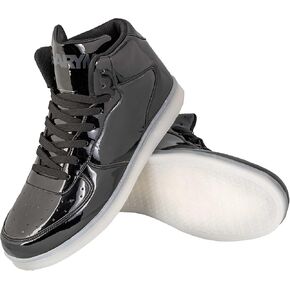 Gary Majdell Sport Men's Shiny Multiple Colors Liquid Metallic High Top Lace-Up Casual Sneakers