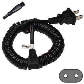 HQRP AC Power Cord Works with Philips Norelco 6945XL 6948XL 725RL 885RX HP1311 HP1605 HQ4821 HP1615 835RX Shaver Lead Mains Cable + HQRP Cleaning Brush in Kuwait