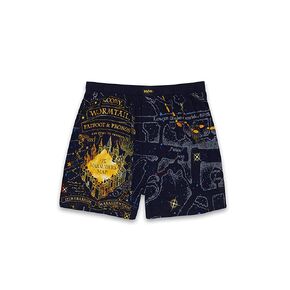 Harry Potter Hogwarts Marauders Map Men's Briefly Stated Boxer Shorts Underwear (X-Large, Navy) in Saudi Arabia