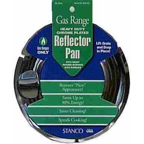 Stanco Range Reflector Pan Gas Chrome Plated Steel, Porcelain 7 In. in Saudi Arabia