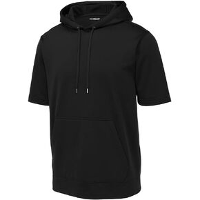 DRIEQUIP Mens Moisture Wicking Fleece Short Sleeve Hoodie Sizes XS-4XL in Kuwait