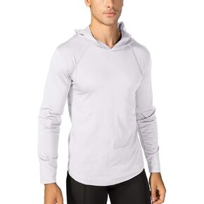 BIYLACLESEN Men's Sun Protection Long Sleeve T-Shirt UPF 50+ Performance Running Shirts with hood
