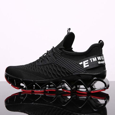 Chopben Men's Running Shoes Blade Non Slip Fashion Sneakers Breathable Mesh Soft Sole Casual Athletic Walking Shoes in Kuwait