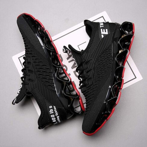 Chopben Men's Running Shoes Blade Non Slip Fashion Sneakers Breathable Mesh Soft Sole Casual Athletic Walking Shoes in Kuwait