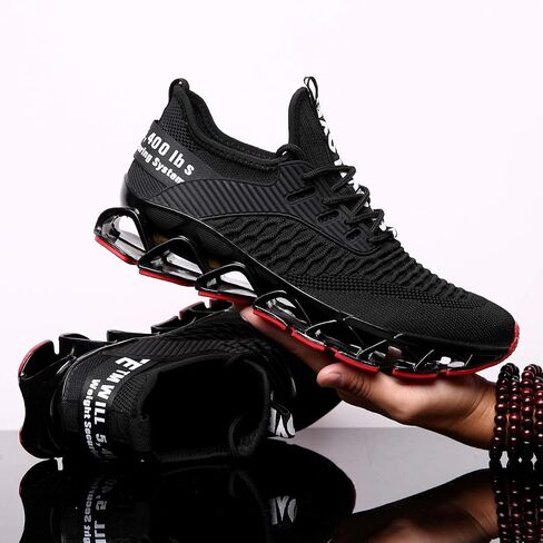 Chopben Men's Running Shoes Blade Non Slip Fashion Sneakers Breathable Mesh Soft Sole Casual Athletic Walking Shoes in Kuwait