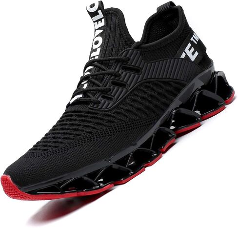 Chopben Men's Running Shoes Blade Non Slip Fashion Sneakers Breathable Mesh Soft Sole Casual Athletic Walking Shoes in Kuwait