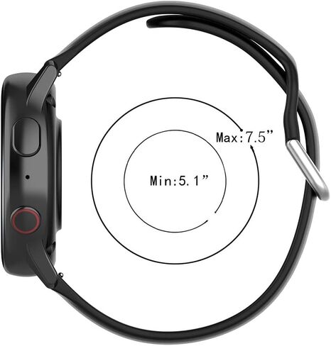 KKFA Bracelet de montre de remplacement Pour Bracelet en Silicone Souple 20 mm 22 mm - Mode (Color : 14, Size : 20mm Large Size) in Saudi Arabia
