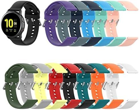 KKFA Bracelet de montre de remplacement Pour Bracelet en Silicone Souple 20 mm 22 mm - Mode (Color : 14, Size : 20mm Large Size) in Saudi Arabia