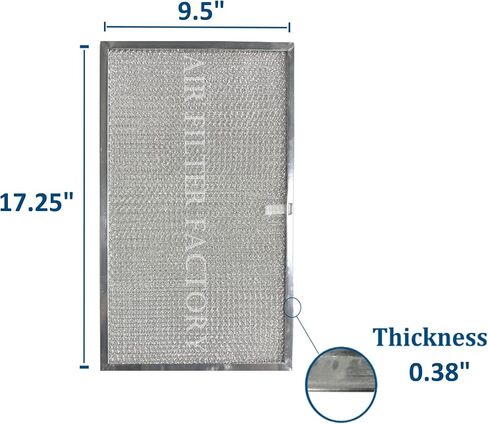 2 Pack Air Filter Factory Replacement For 99010103, S99010103, 610011, 1172723 Range Hood Aluminum Grease Filters in Saudi Arabia