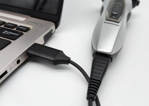 JIUJOJA USB ماكينة حلاقة شاحن كابل سلك الطاقة 5 فولت إلى 5.4 فولت بديل لباناسونيك RE7-87، RE7-40 ماكينة حلاقة كهربائية شاحن شفرة لـ ES-LV65-S ES-LA93-K ES-RT51-S ES-LA63-S ES-LV95 -س in Kuwait