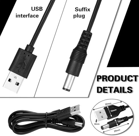 13 قطعة من تودو شاحن بديل محول USB بديل لماكينة الحلاقة سلك شاحن USB كابل بيانات USB وخط بيانات USB وفرشاة تنظيف ماكينة حلاقة لماكينة الحلاقة الكهربائية ومعدات التجميل والمصابيح وما إلى ذلك in Kuwait