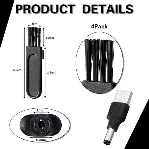13 قطعة من تودو شاحن بديل محول USB بديل لماكينة الحلاقة سلك شاحن USB كابل بيانات USB وخط بيانات USB وفرشاة تنظيف ماكينة حلاقة لماكينة الحلاقة الكهربائية ومعدات التجميل والمصابيح وما إلى ذلك in Kuwait