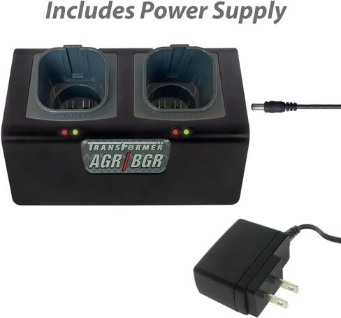 Two Replacement Battery Packs for Andis PowerGroom AGR+ and BGR+ Series Clippers with Transformer Double Charger in Saudi Arabia