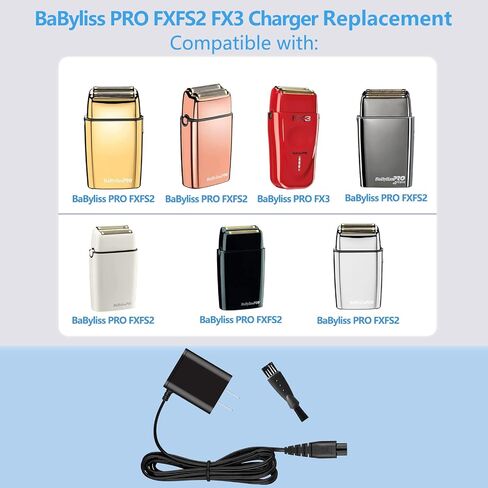 لشاحن BaByliss PRO ماكينة حلاقة FXFS2 FXX3S لشاحن BaByliss PRO Barberology اللاسلكي ماكينة حلاقة معدنية مزدوجة الرقائق FXFS2 FXX3S سلك شاحن 5.9FT in Kuwait