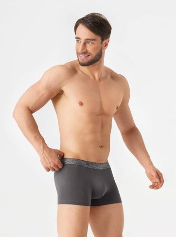 DAVID ARCHY Men's Soft Trunks Breathable Pouch Underwear 3, 4 or 6 Pack in Saudi Arabia