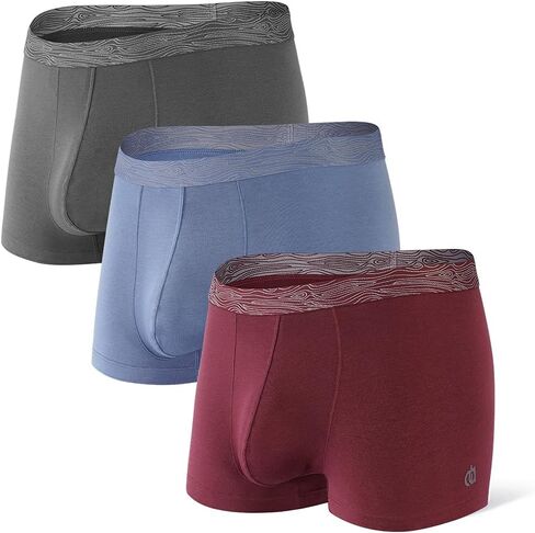 DAVID ARCHY Men's Soft Trunks Breathable Pouch Underwear 3, 4 or 6 Pack in Saudi Arabia