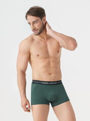 DAVID ARCHY Men's Soft Trunks Breathable Pouch Underwear 3, 4 or 6 Pack in Saudi Arabia