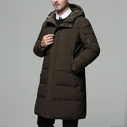 HZCX FASHION Men Quilted Down Parka Puffer Jacket Winter Thicken Outdoor Overcoat in Saudi Arabia
