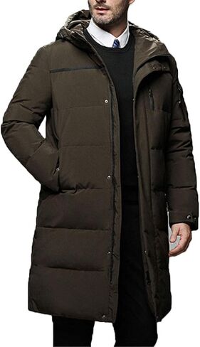 HZCX FASHION Men Quilted Down Parka Puffer Jacket Winter Thicken Outdoor Overcoat in Saudi Arabia