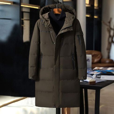 HZCX FASHION Men Quilted Down Parka Puffer Jacket Winter Thicken Outdoor Overcoat in Saudi Arabia