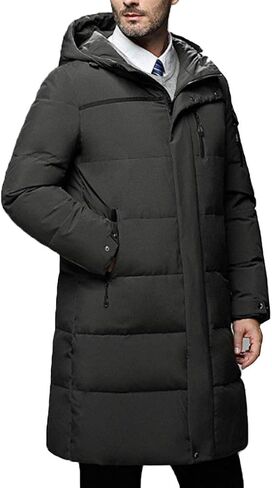 HZCX FASHION Men Quilted Down Parka Puffer Jacket Winter Thicken Outdoor Overcoat in Saudi Arabia