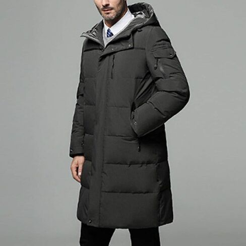 HZCX FASHION Men Quilted Down Parka Puffer Jacket Winter Thicken Outdoor Overcoat in Saudi Arabia