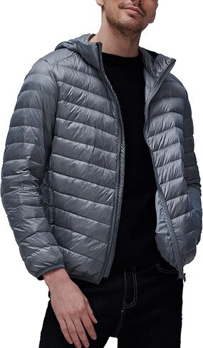 سترة YISEVEN للرجال خفيفة الوزن ومقاومة للماء وقابلة للتعبئة in Kuwait