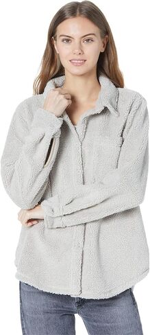 Dylan by True Grit Sherpa Shirt Jacket Shacket in Kuwait