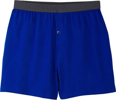 Fruit of the Loom Men's Knit Boxers 8-Pack Breathable Cooling Cotton Micro-Mesh Soft Flex Waistband in Saudi Arabia