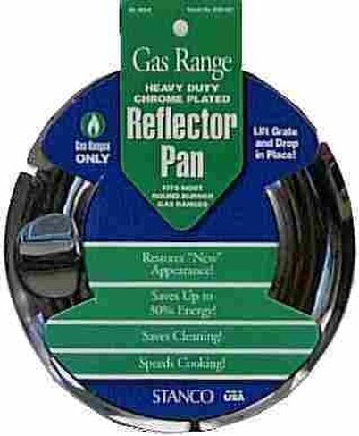 Stanco Range Reflector Pan Gas Chrome Plated Steel, Porcelain 7 In. in Saudi Arabia