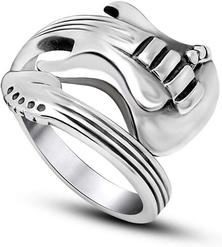 NanMuc Vintage Guitar Ring Punk Rings Mens Biker Ring Statement Rings for Boys Women Size 8-12 in Saudi Arabia