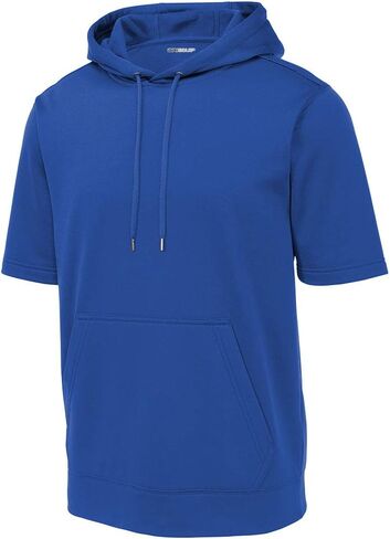 DRIEQUIP Mens Moisture Wicking Fleece Short Sleeve Hoodie Sizes XS-4XL in Kuwait