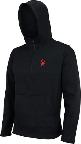 Spyder Men's Racer 1/4 Zip Pullover Hoodie, Color Options in Kuwait