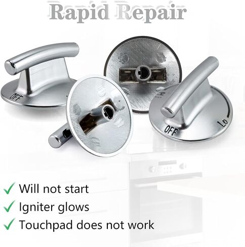 TOMOON 7733P410-60 JennAir Cooktop Burner Stoven Knobs,Replaces WP7733P410-60,AP5668987,PS2375871, AP6011505（4 Pack） in Saudi Arabia