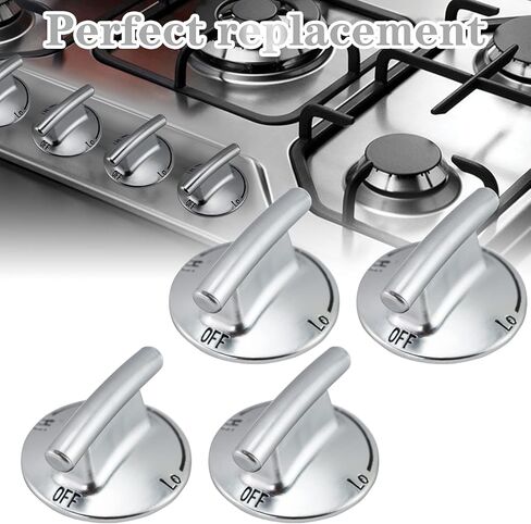 TOMOON 7733P410-60 JennAir Cooktop Burner Stoven Knobs,Replaces WP7733P410-60,AP5668987,PS2375871, AP6011505（4 Pack） in Saudi Arabia