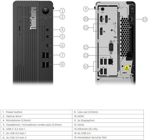 VCI Lenovo ThinkCentre Neo 50s SFF، Intel (6 Core) i5-12400، ذاكرة الوصول العشوائي 8 جيجابايت، 256 جيجابايت SSD NVMe، Windows 10 Pro، كاتب DVD، Wi-Fi 6 AX200 (Gig+)، كمبيوتر مكتبي in Kuwait